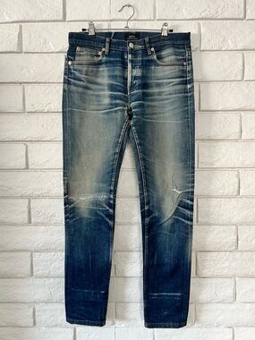 A.P.C. Petite New Standard Raw Selvedge Denim in Blue Size 30